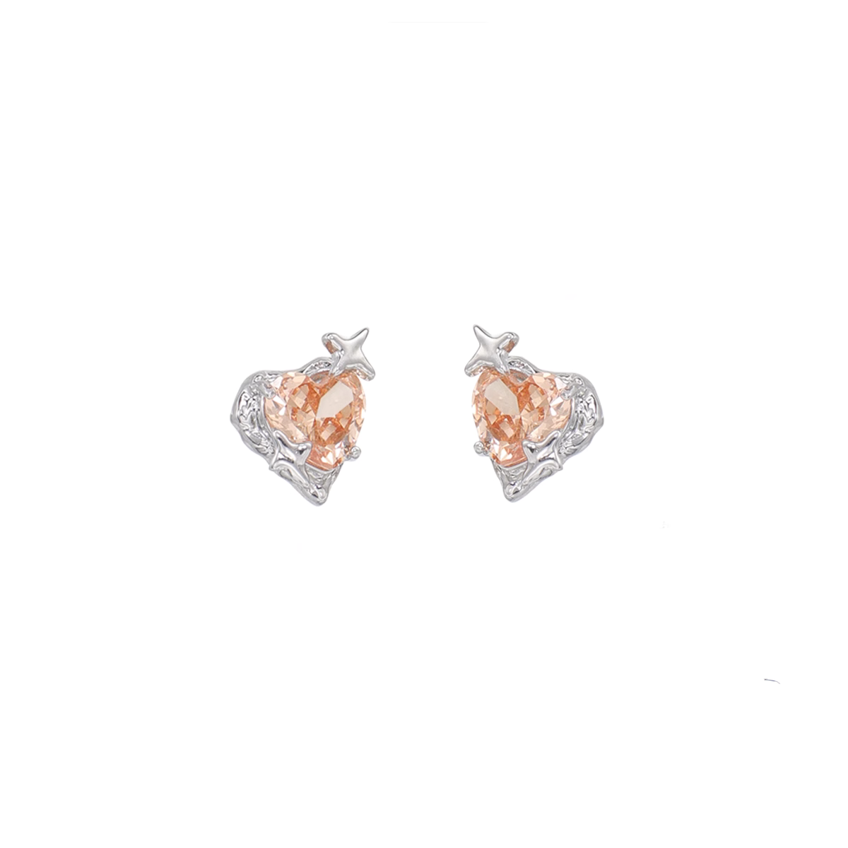 Mystery Orange Love Earrings