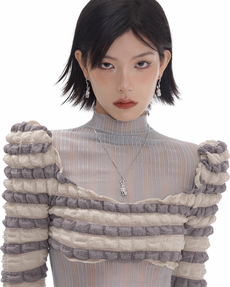 Secret Small Flower Rabbit Earrings01