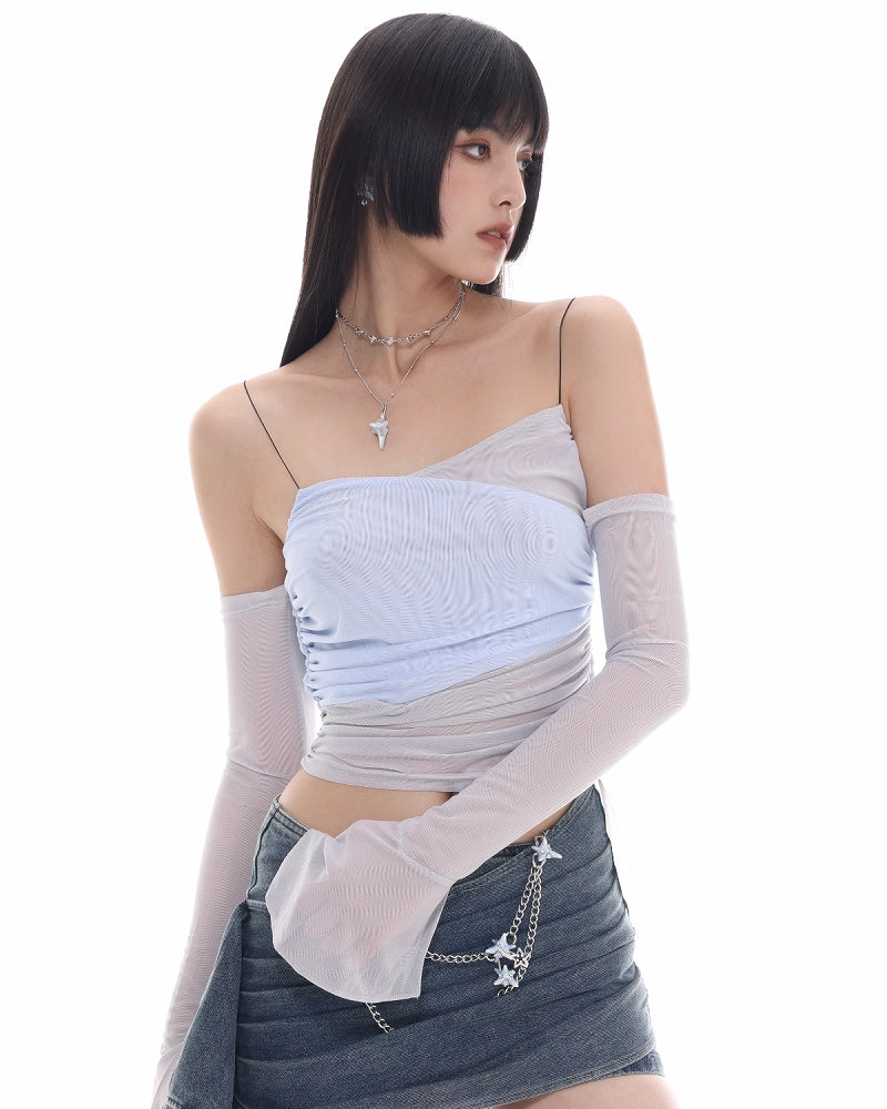 Virus Blue Layer Necklace