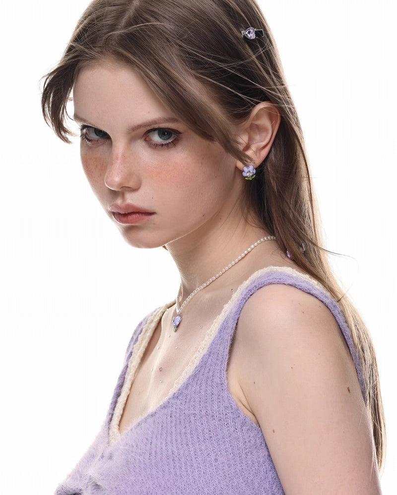 Cream Tulip Necklace