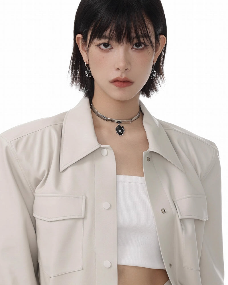 Nightmare Frosted Heart Choker