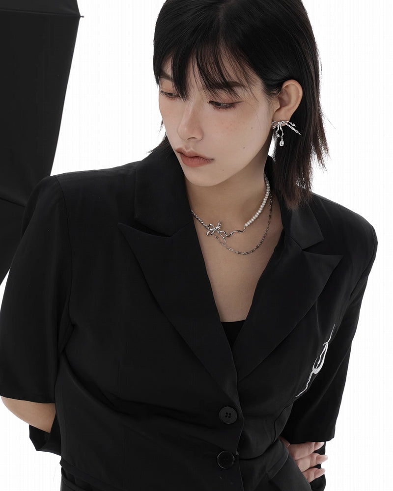 Bandage Bow Knot Necklace02