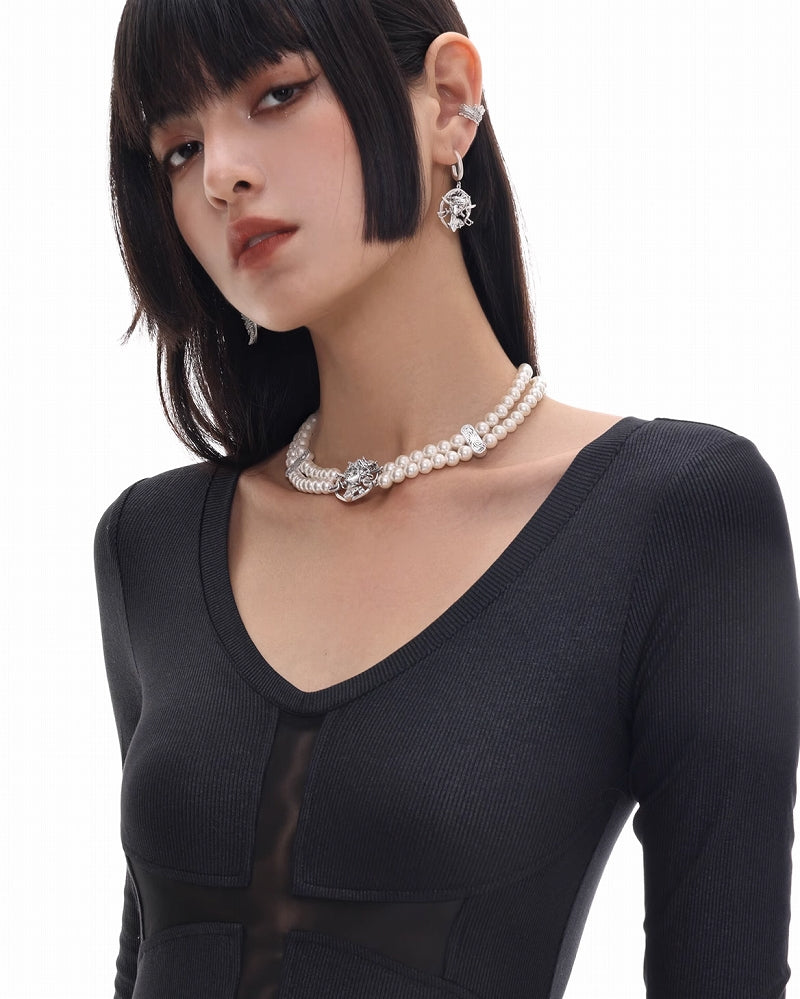 Medusa Sword Earrings