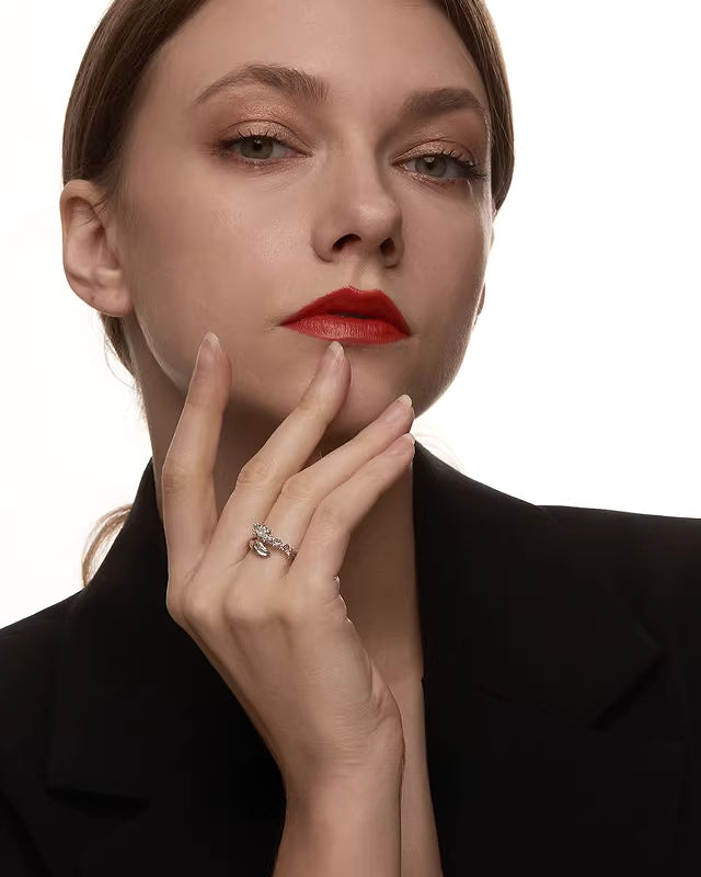 Lunar Eclipse Serpentine Snake Ring