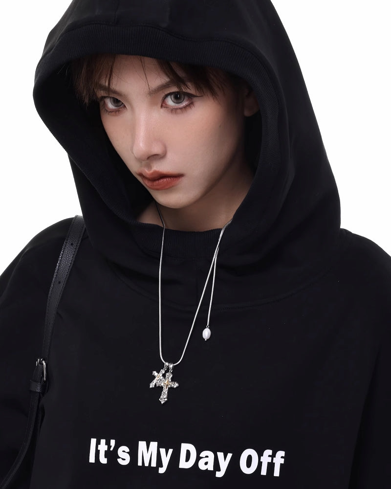 Graffiti Cross Necklace