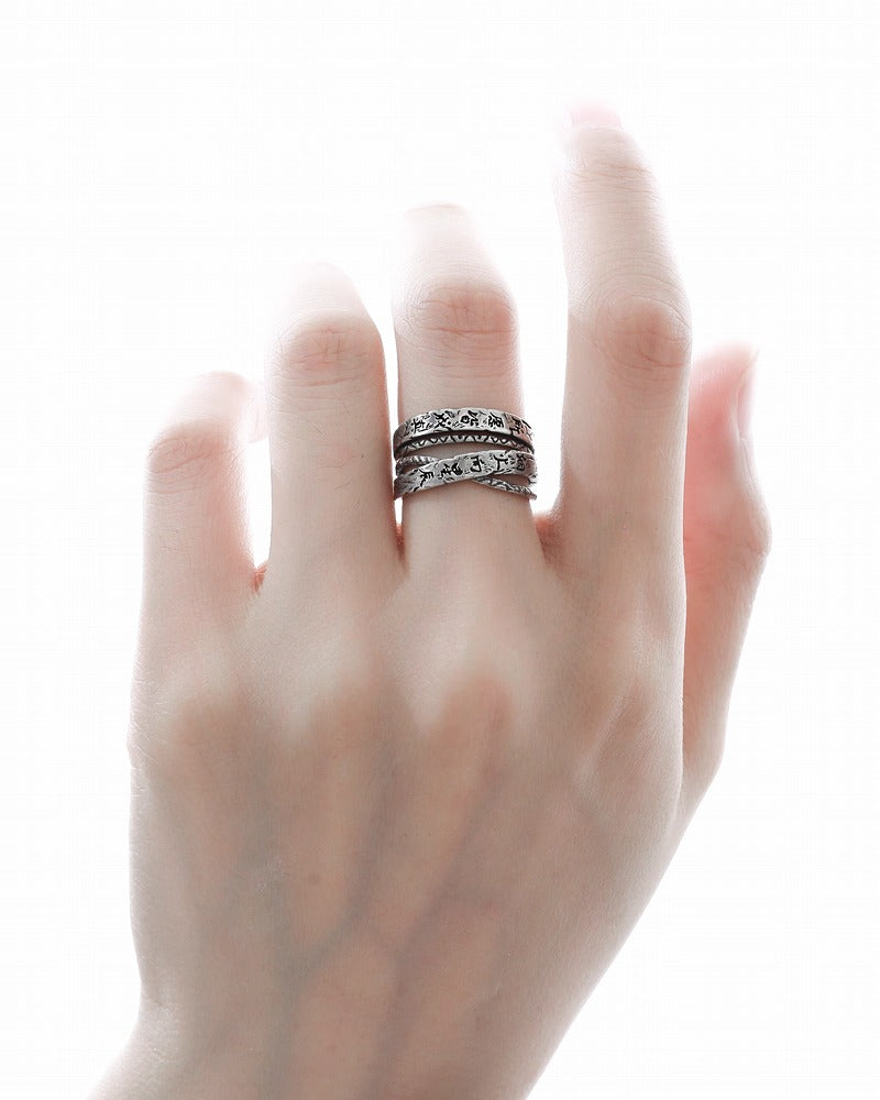 Monologue Retro Open Ring 01