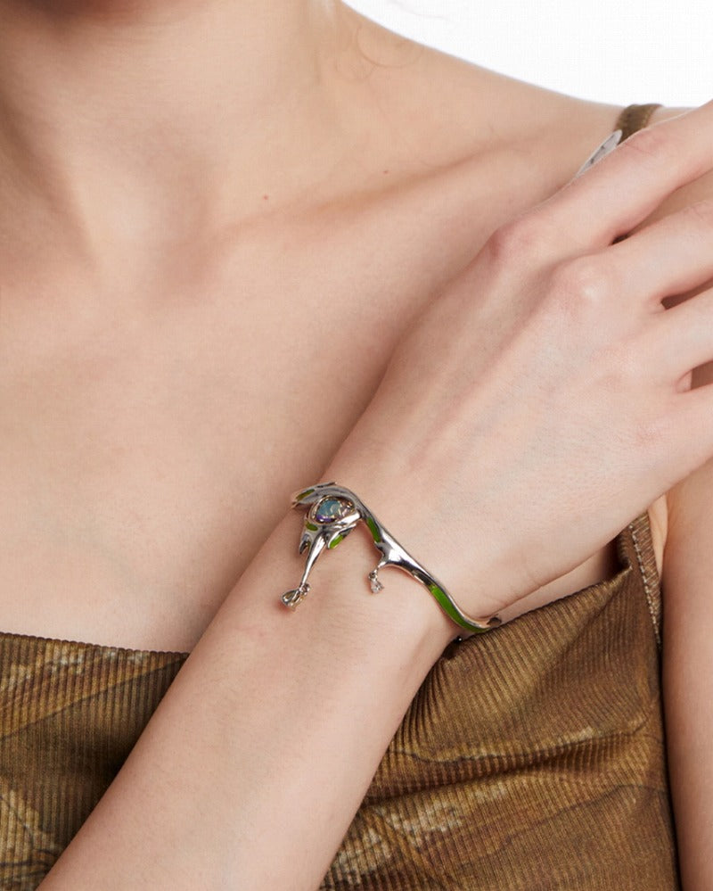 Liao Zhai Green Moonlight Bracelet