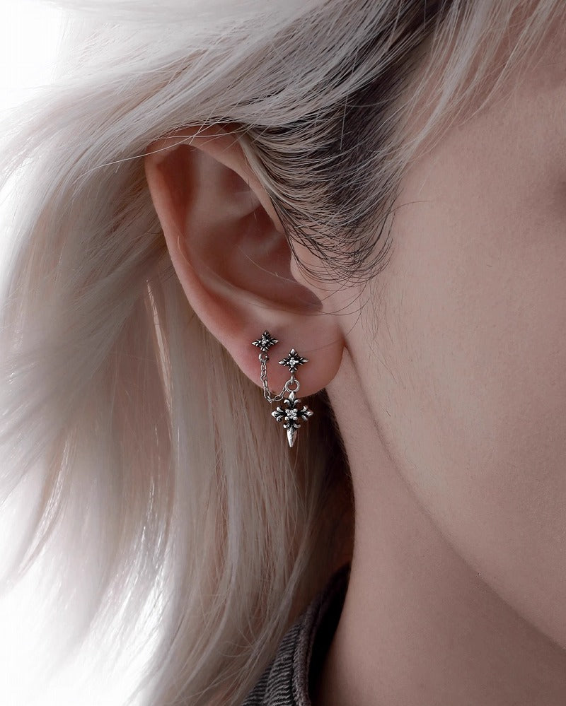 Iris Cross Earrings 01