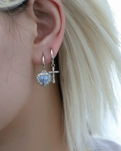 Sacred Contract Love Key Earrings