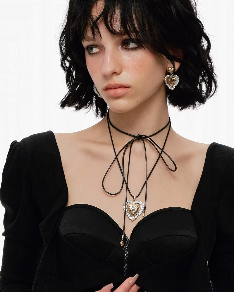 Fireworks Heart Necklace 02