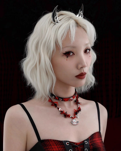 Devil Cat and Dog Horn Hair Clips