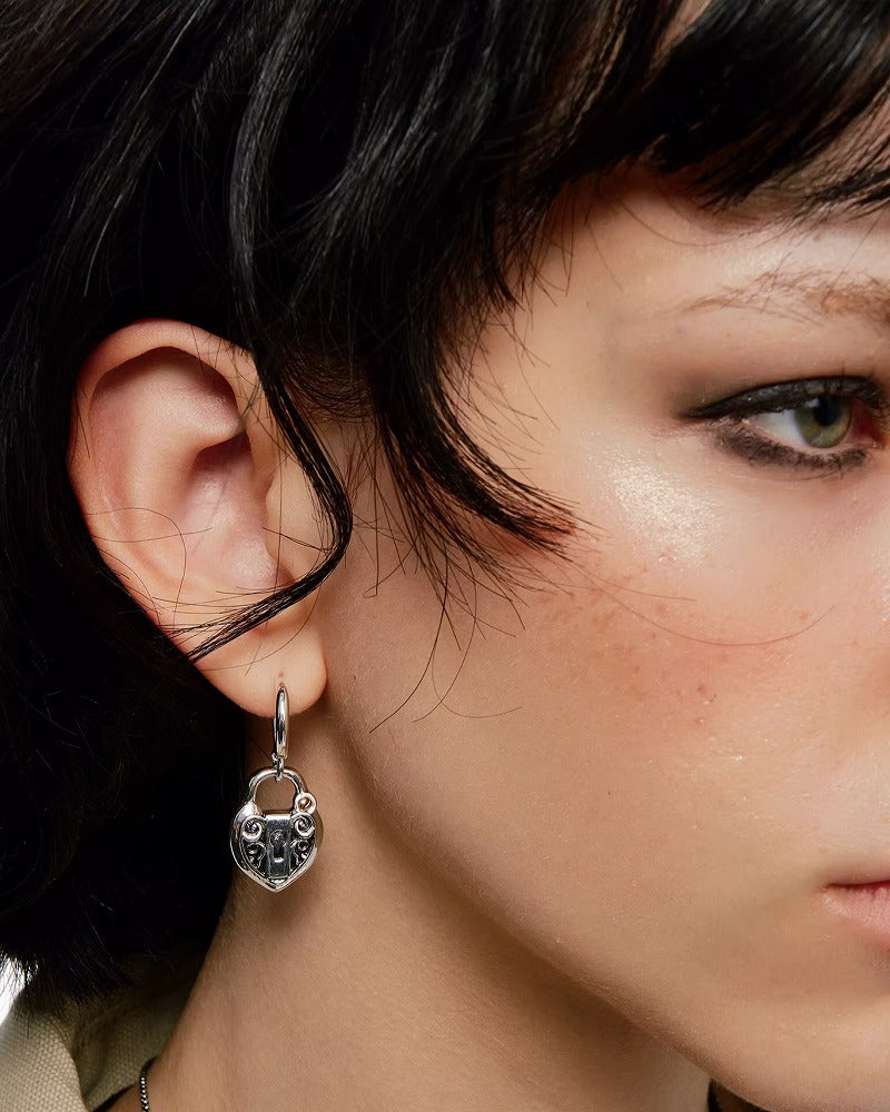 Locked Heart's Whisper Earrings 02