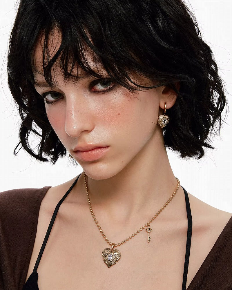 Locked Heart's Whisper Necklace 05