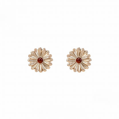 Daisy In the Heart Earrings