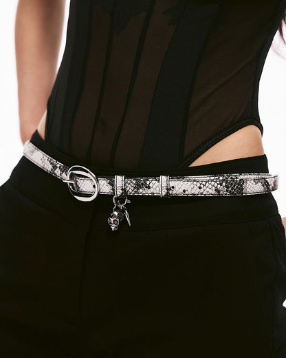 Deep Sea Echo Skull Snake Belt