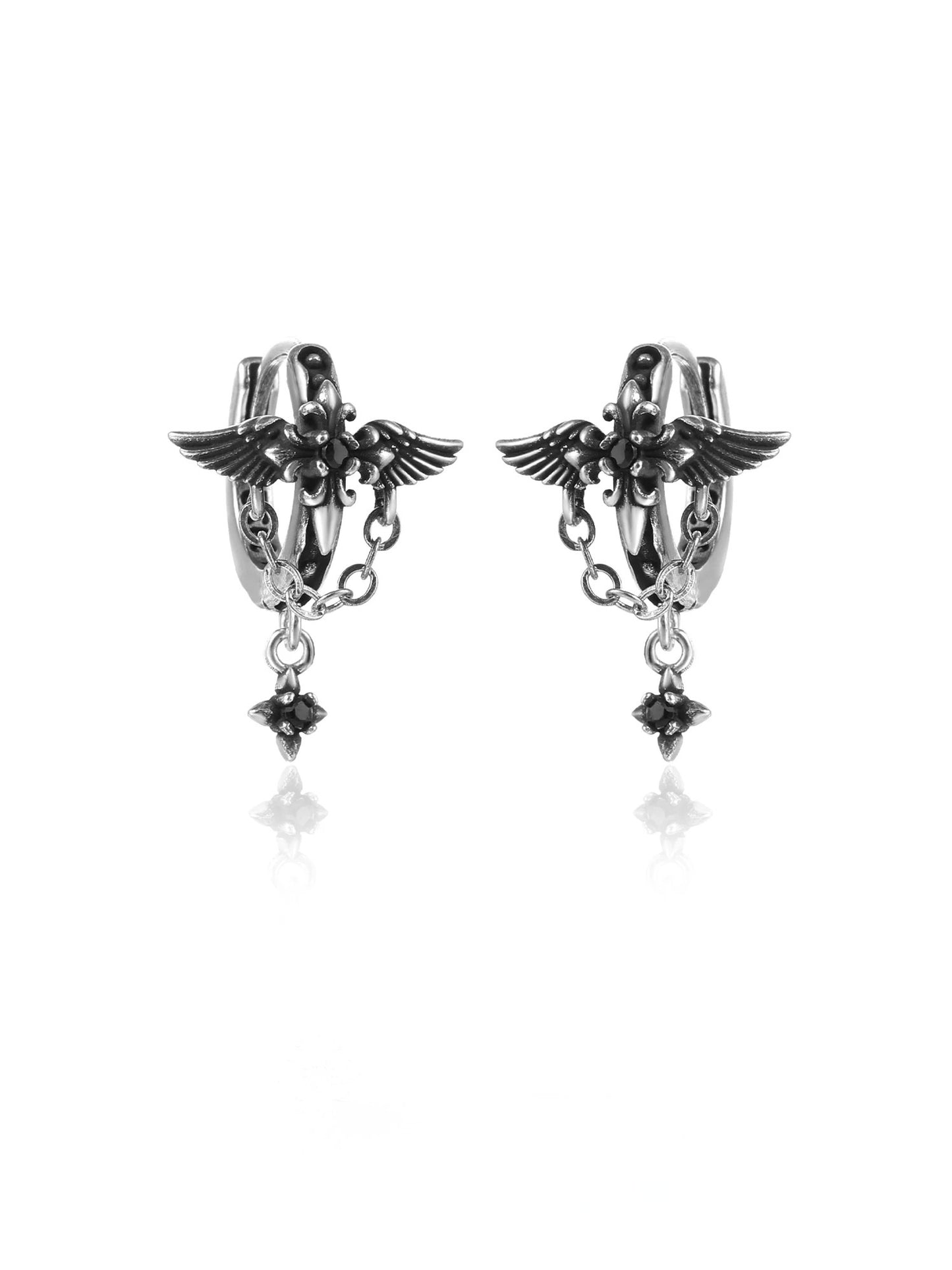 Iris Angel Wing Earrings