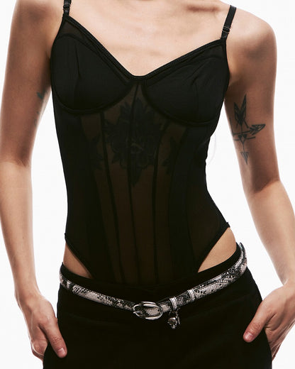 Deep Sea Echo Skull Snake Belt