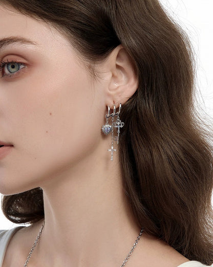 Sacred Contract Cross Earrings