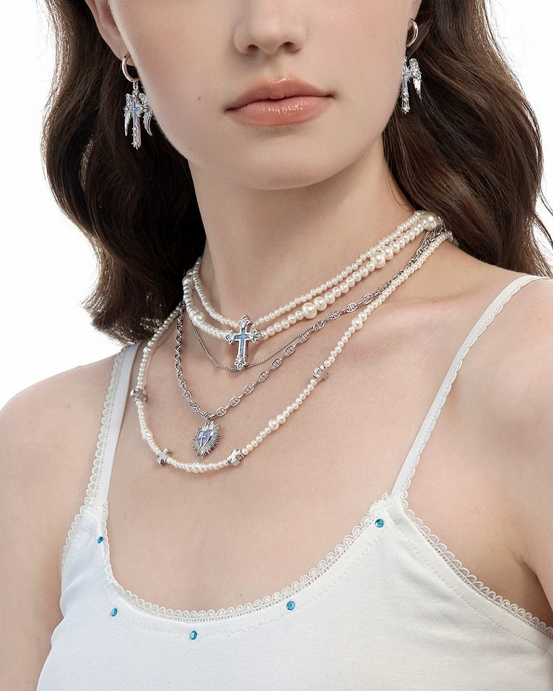 Sacred Contract Layer Cross Necklace 01