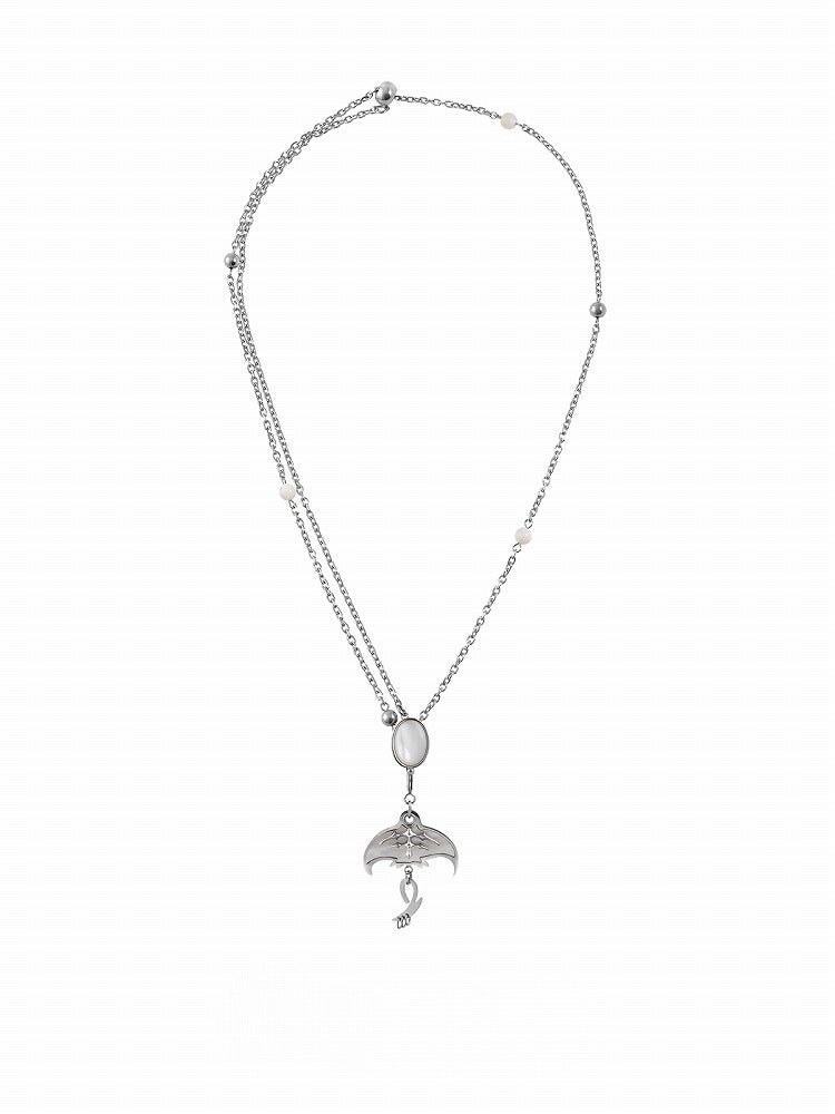 Deep Sea Echo Fritillary Manta Necklace
