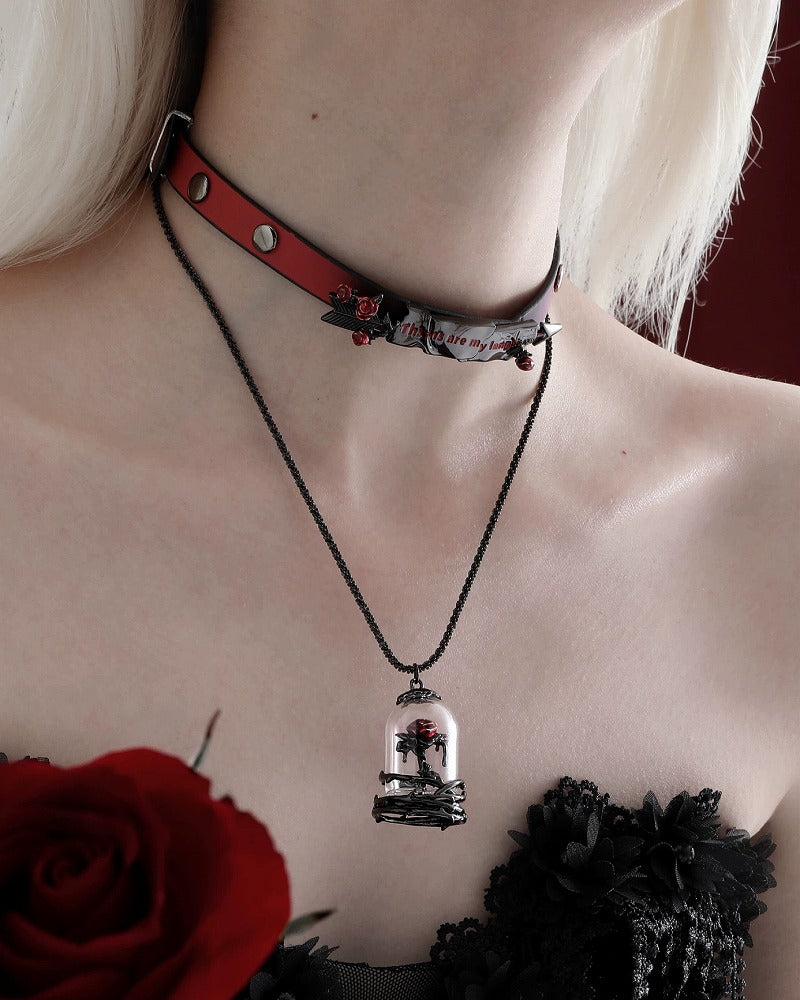 Twilight Rose Necklace