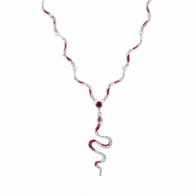 Snake Red Necklace