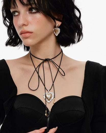 Fireworks Heart Necklace 02