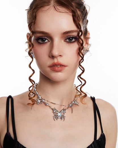 Butterfly Leap Layer Necklace 03
