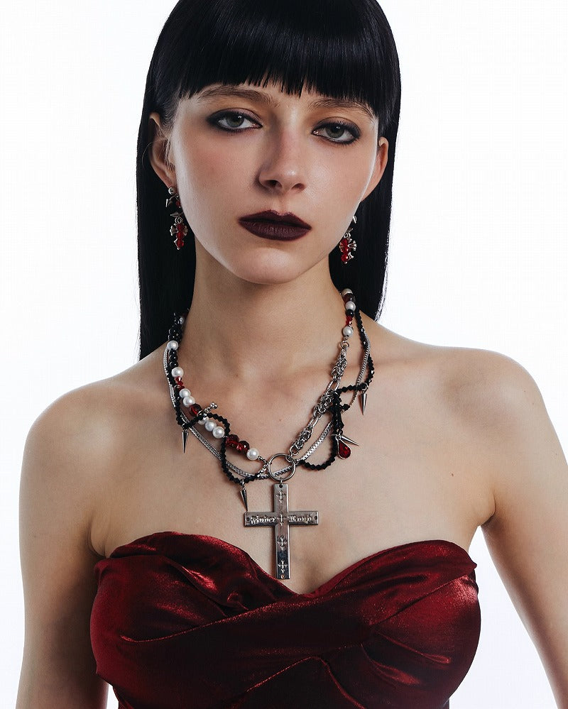 Bloody Mary Cross Necklace