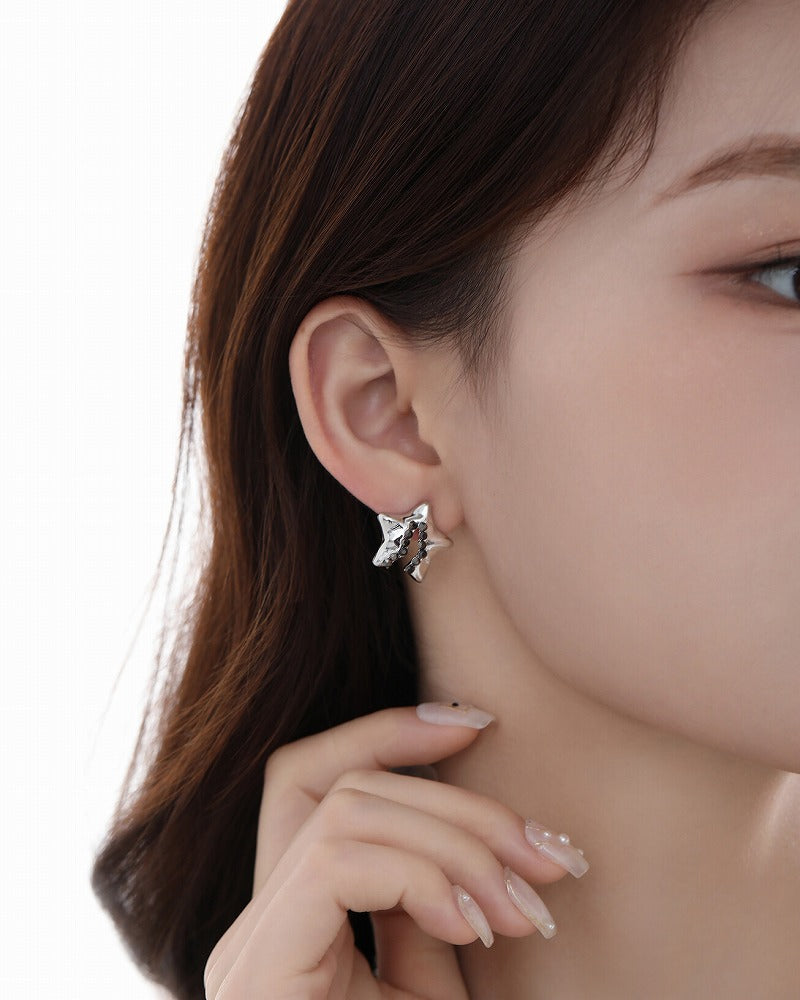 Aurora Pentagram Star Earrings