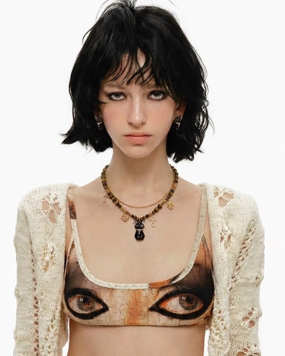 Pharaoh Egyptian Cat Necklace 03