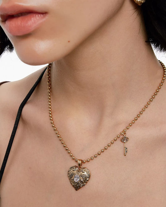 Locked Heart's Whisper Necklace 05