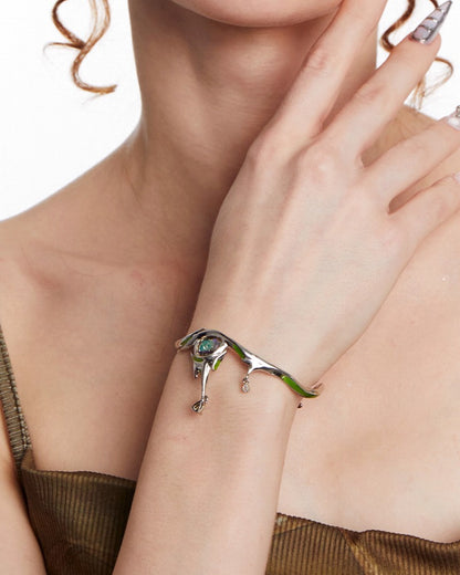 Liao Zhai Green Moonlight Bracelet