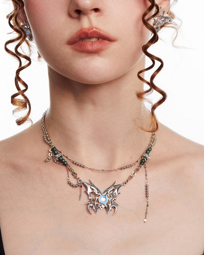 Butterfly Leap Layer Necklace 04