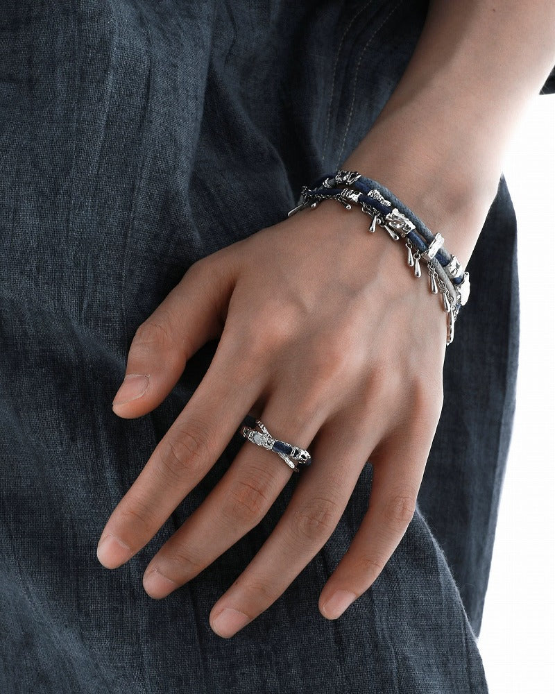NG 1STXULIE "Miao" sterling silver ring, niche design new Chinese Miao women's jewelry, 925 open index finger ring