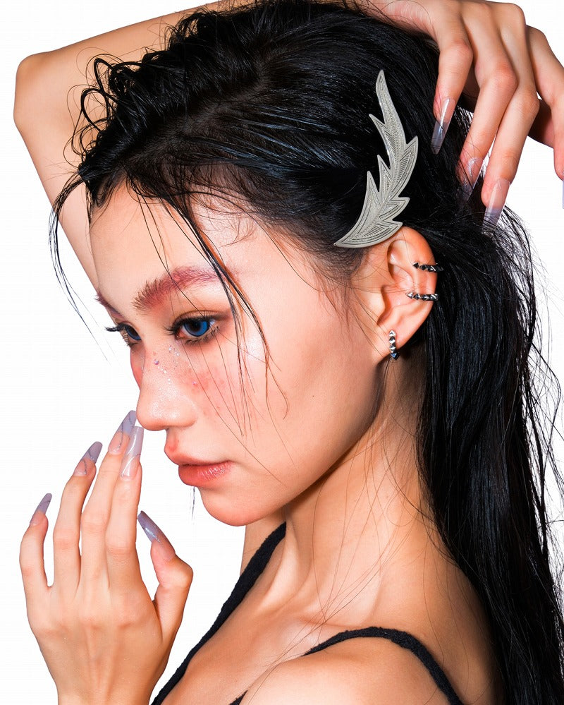 Maple Feather Hair Clip