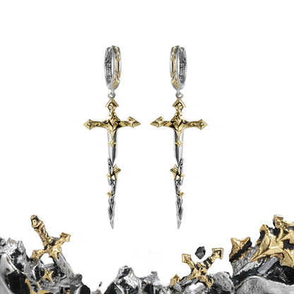 Knight Sword Earrings02
