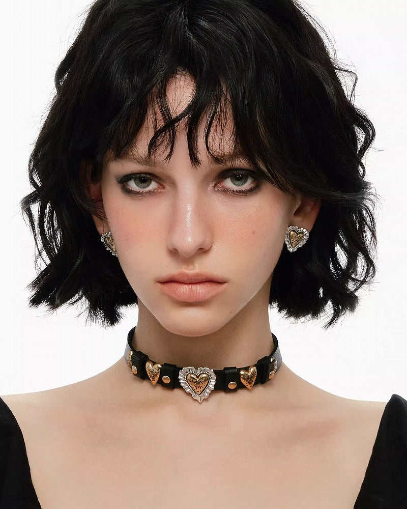 Fireworks Heart Choker