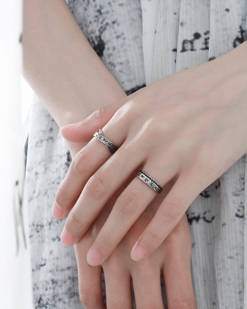 Monologue Retro Open Ring 01
