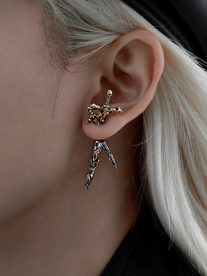 Knight Sword Earrings01