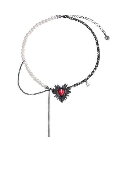 Dark Thorn Heart Necklace