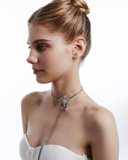 Winter Love Song Snowflake Necklace 03