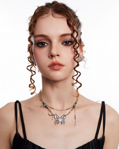 Butterfly Leap Layer Necklace 04