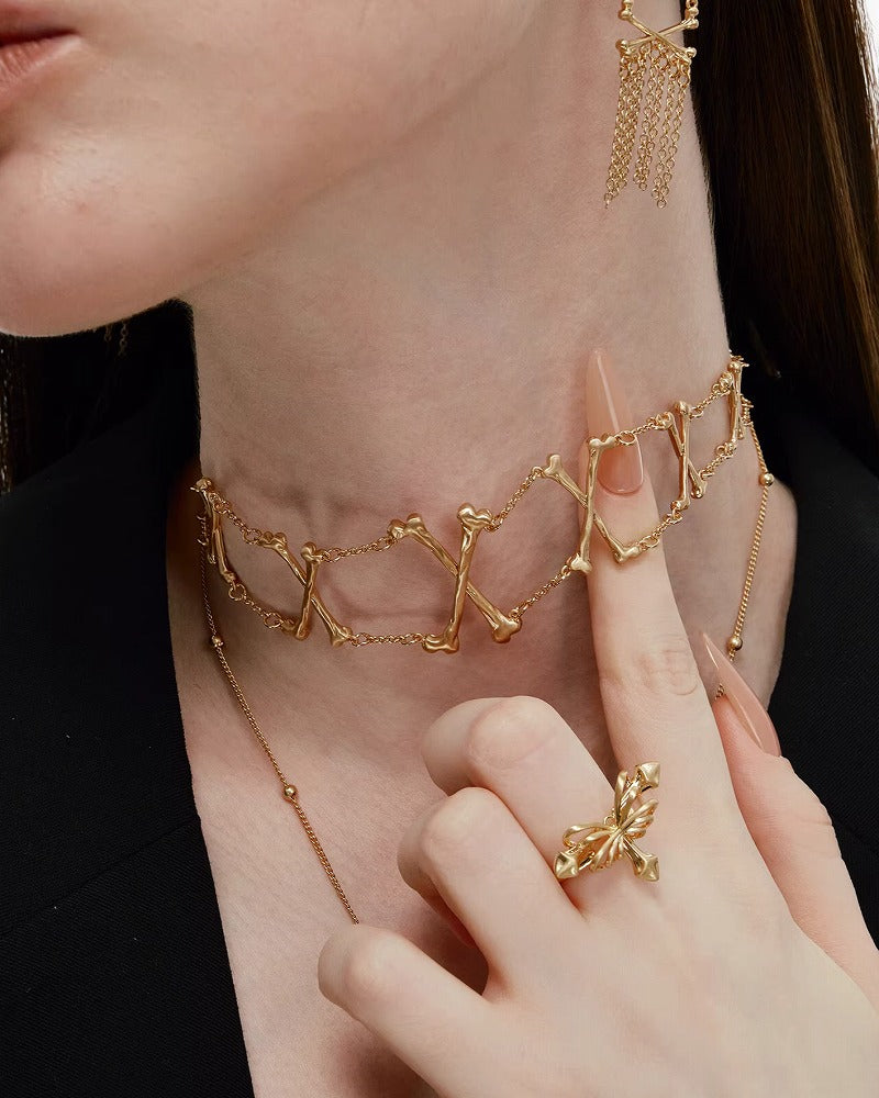 Butterfly Bone Symbiosis Choker & Necklace