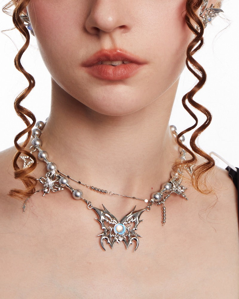 Butterfly Leap Layer Necklace 03