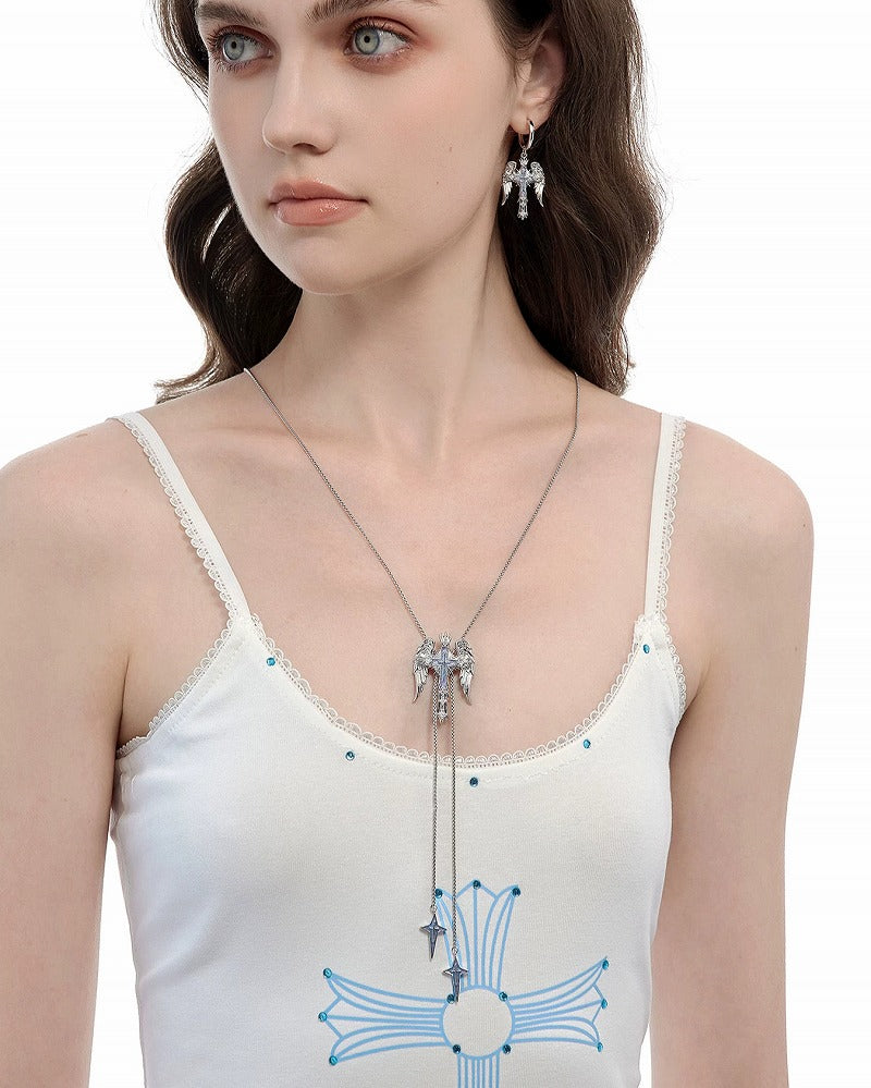 Sacred Contract Layer Cross Necklace 01