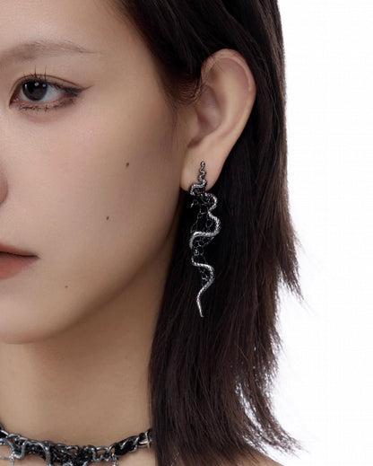 Jormungandr Snake Earrings
