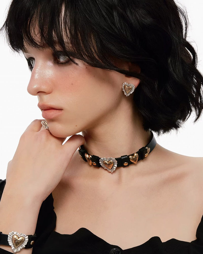 Fireworks Heart Choker