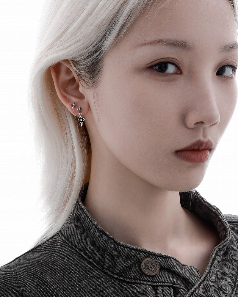 Iris Cross Earrings 01