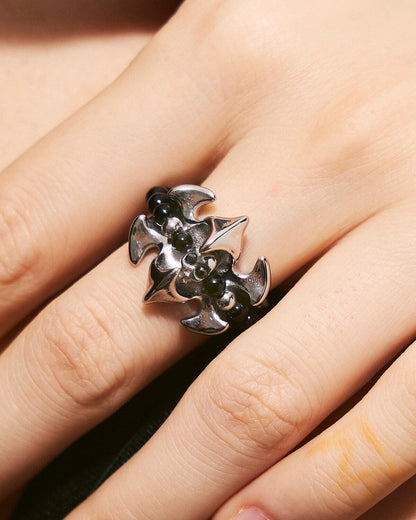 Deep Sea Echo Fish Bone Open Ring
